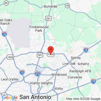 Map to Nautical Dental office in San Antonio, TX