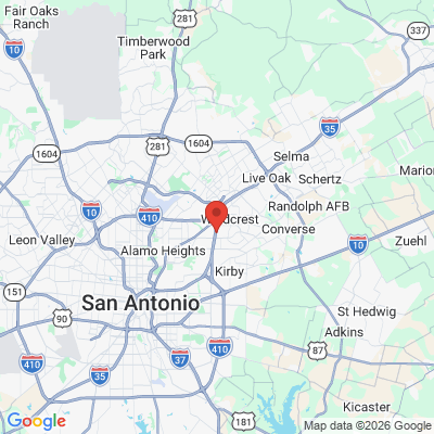 Map to  office in San Antonio, TX