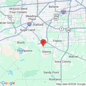 Map to Missouri City Dentist - Excel Dental office in Missouri City, TX