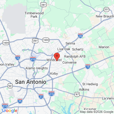 Map to  office in San Antonio, TX