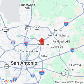 Map to Maria Cristina Garanzuay DDS @ Windcrest office in San Antonio, TX