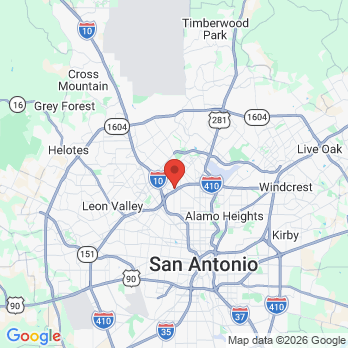 Map to Castle Hills Dental office in San Antonio, TX