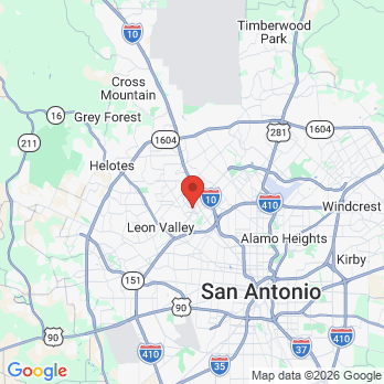 Map to UT Health office in San Antonio, TX