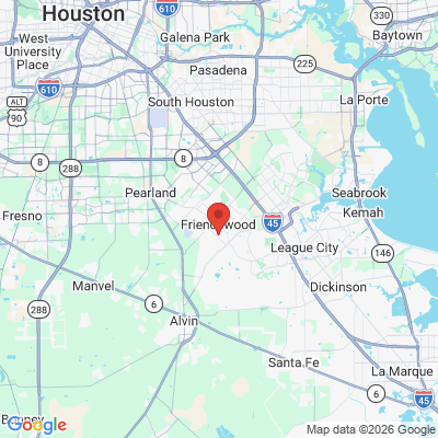 Map to  office in Friendswood, TX
