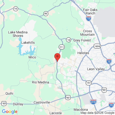 Map to  office in San Antonio, TX
