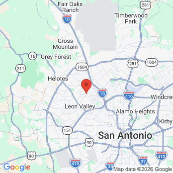 Map to Nield Family Dentistry office in San Antonio, TX