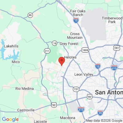 Map to  office in San Antonio, TX
