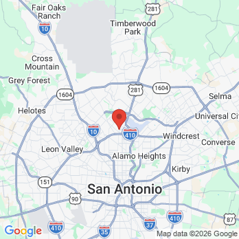 Map to Robert L. Rodriguez, DDS office in San Antonio, TX