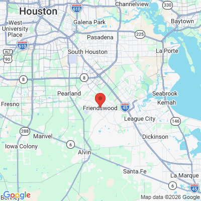 Map to  office in Friendswood, TX
