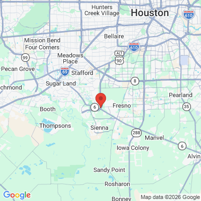 Map to  office in Missouri City, TX