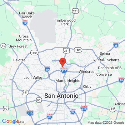 Map to  office in San Antonio, TX