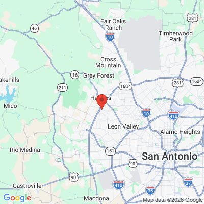 Map to  office in San Antonio, TX