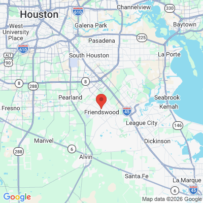 Map to  office in Friendswood, TX