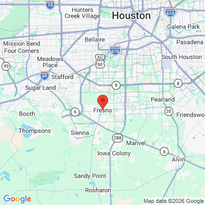Map to  office in Fresno, TX