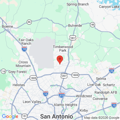 Map to  office in San Antonio, TX