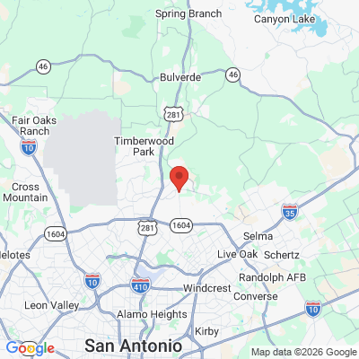 Map to  office in San Antonio, TX