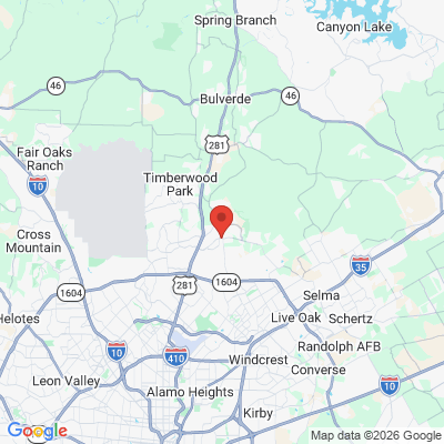 Map to  office in San Antonio, TX