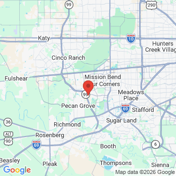 Map to Richmond Smiles Dental office in Richmond, TX
