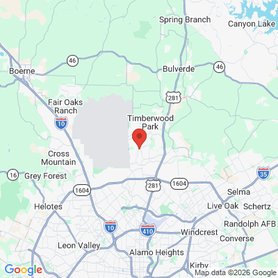 Map to  office in San Antonio, TX