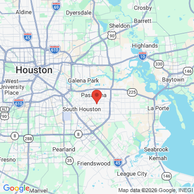 Map to  office in Pasadena, TX