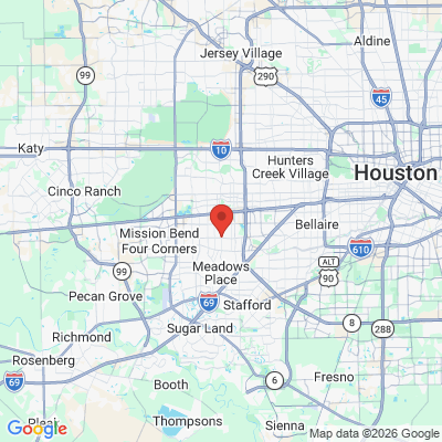 Map to  office in Alief, TX