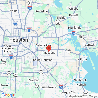 Map to  office in Pasadena, TX