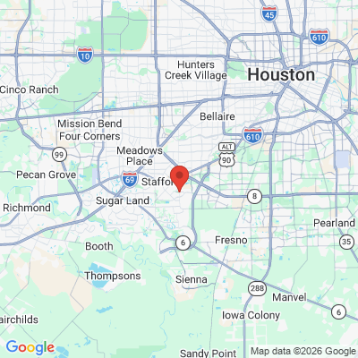 Map to  office in Missouri City, TX