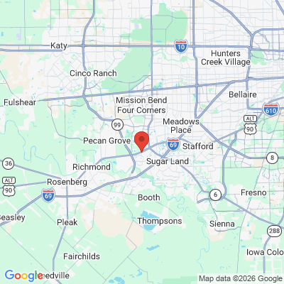 Map to  office in Sugar Land, TX
