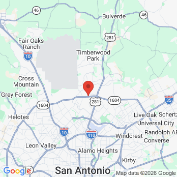 Map to Mark A. Porter D.D.S. office in San Antonio, TX