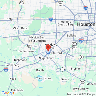 Map to  office in Sugar Land, TX