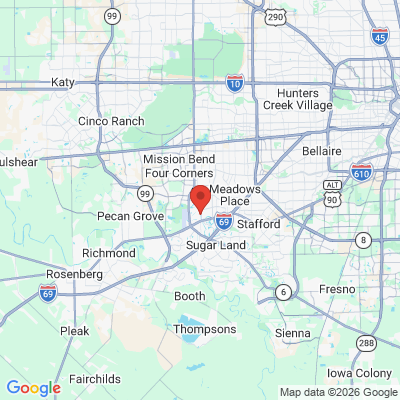 Map to  office in Sugar Land, TX