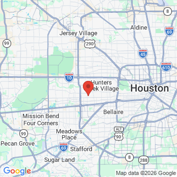Map to Donald E Leever Jr DDS office in Houston, Tx, TX