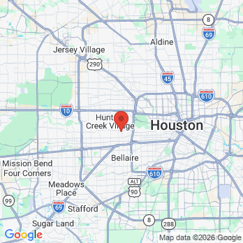 Map to Tanglewood Dental Associates office in Houston, TX