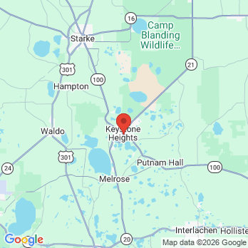 Map to Starling Family Dentistry, PA office in Keystone Heights, FL