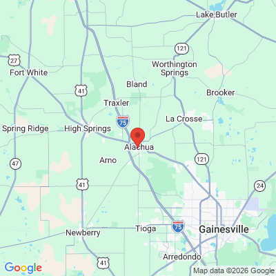 Map to  office in Alachua, FL