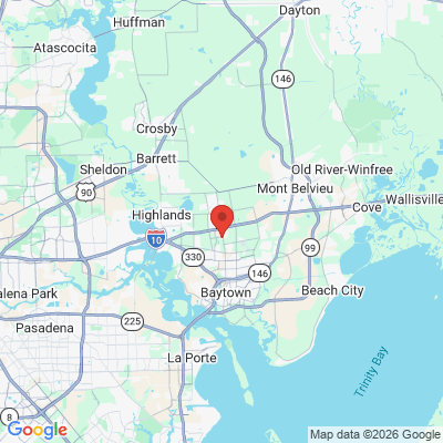 Map to  office in Baytown, TX