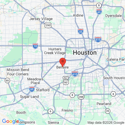 Map to  office in Bellaire, TX