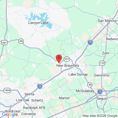 Map to  office in New Braunfels, TX