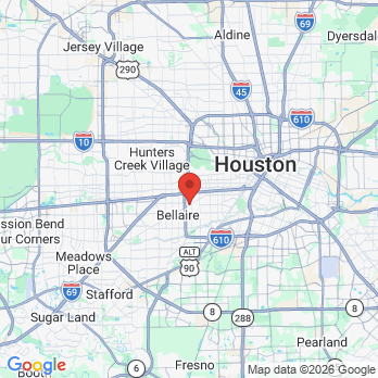 Map to Contemporary Dental and Orthodontics office in Bellaire, TX