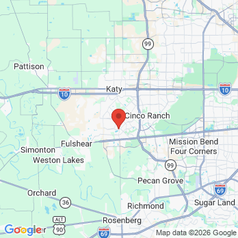 Map to CR Smiles Dental Arts office in Katy, TX
