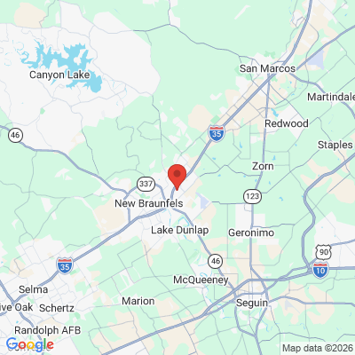 Map to  office in New Braunfels, TX