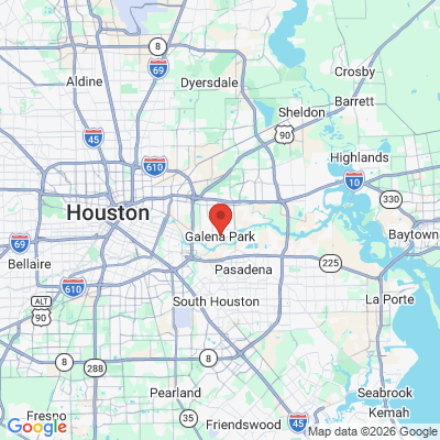 Map to  office in Galena Park, TX