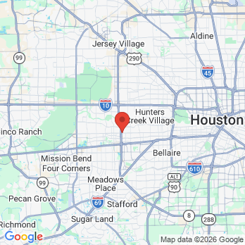 Map to Barry W. Heaton DDS office in Houston, TX