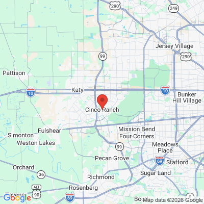 Map to  office in Cinco Ranch, TX