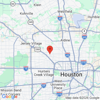 Map to Snd family dental office in Houston, TX