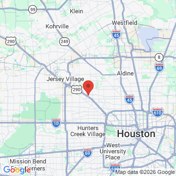 Map to Mark E. Lawton DDS office in Houston, TX