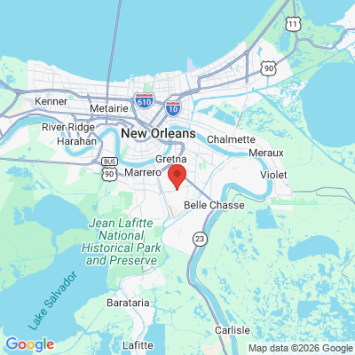 Map to  office in Harvey, LA