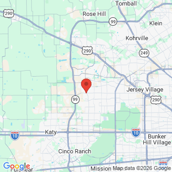 Map to Aster Smiles office in Cypress, TX