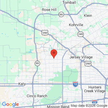 Map to Smiley Cypress Dental Care office in Cypress, TX