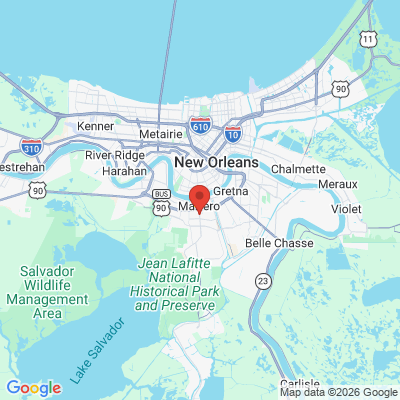 Map to  office in Marrero, LA